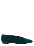Jimmy Choo Forest Green Suede Ballet Flat — Green