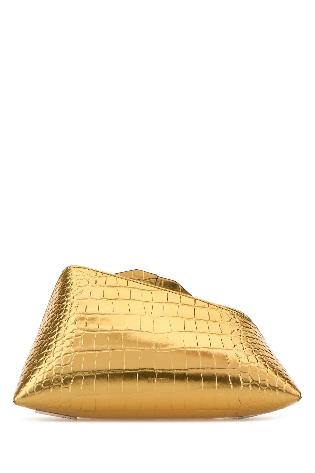 The Attico Hotgold Clutch — Gold
