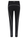 Off-White Logo-Embroidered Polyamide Leggings — Black