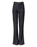 Dolce & Gabbana Flared Wide-Leg Denim Jeans — Navy