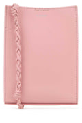 Jil Sander Braided Leather Strap Shoulder Bag — Pink