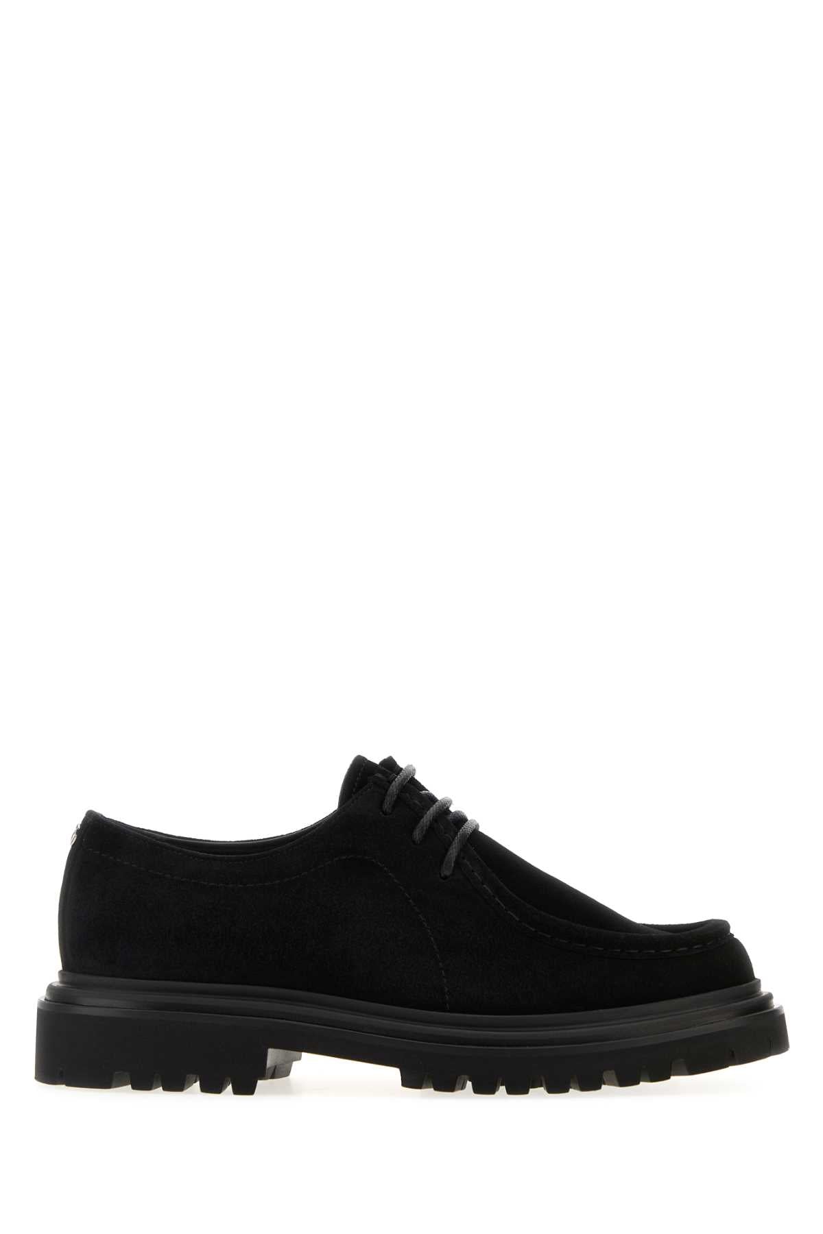 Dolce & Gabbana Suede Lace-Up Oxford — Black