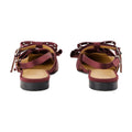 Ganni Big Bow Ballerina Flat — Burgundy