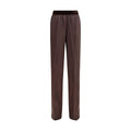 Tom Ford Silk Satin Trousers — Brown