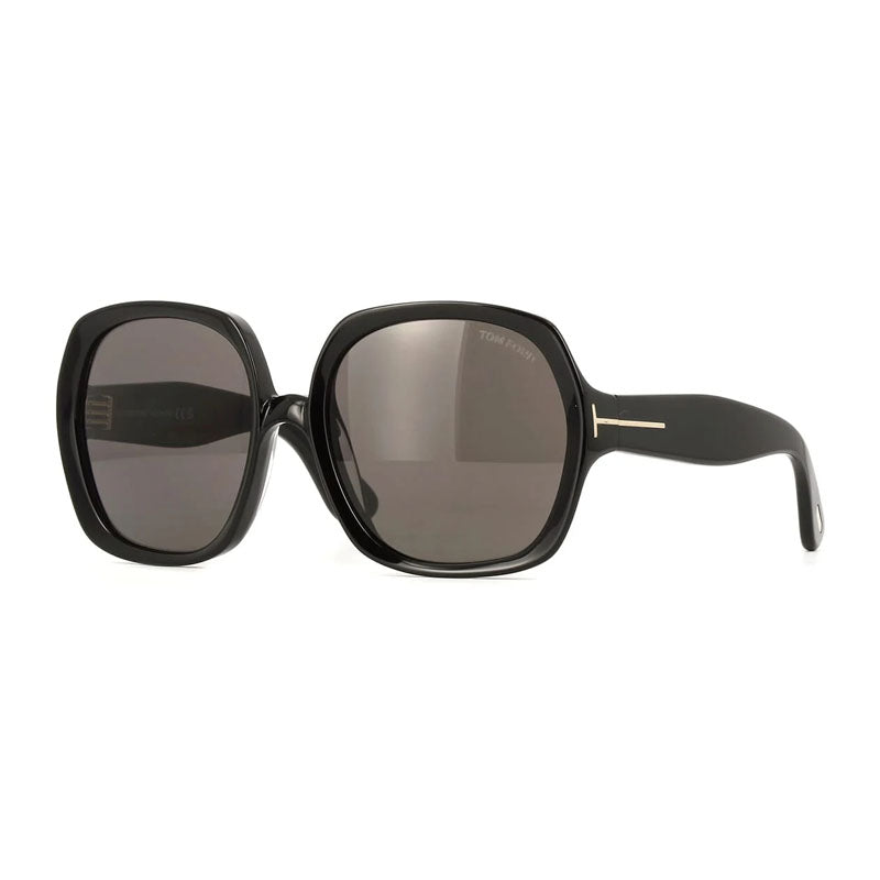 Tom Ford FT122101A Oversized Square Sunglasses — Black