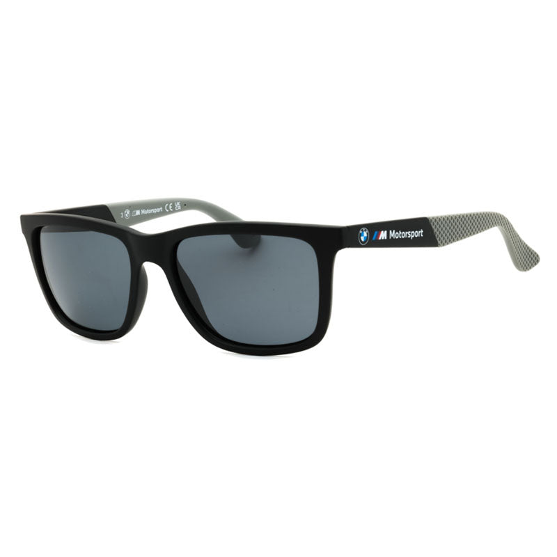 Bmw BS003102D Rectangle Full Rim Sunglasses — Black