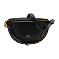 Isabel Marant Studded Leather Crossbody Bag — Black