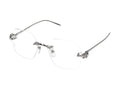 Cartier CT0646O Metal Frame Eyeglasses — Silver