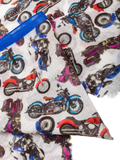 Billionaire Motorbike Print Scarf — White