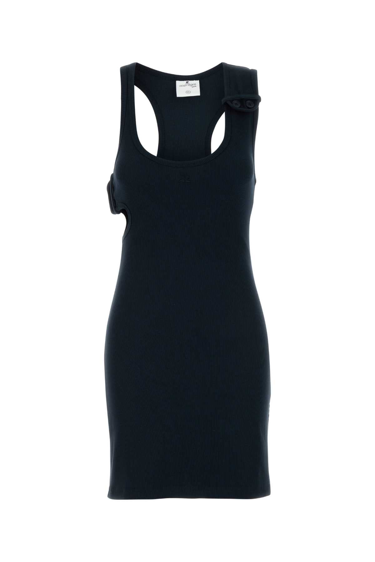 Courreges Scuba Dress — Black
