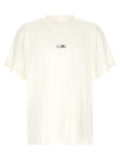 MM6 Maison Margiela Logo-Embroidered Cotton T-Shirt — White