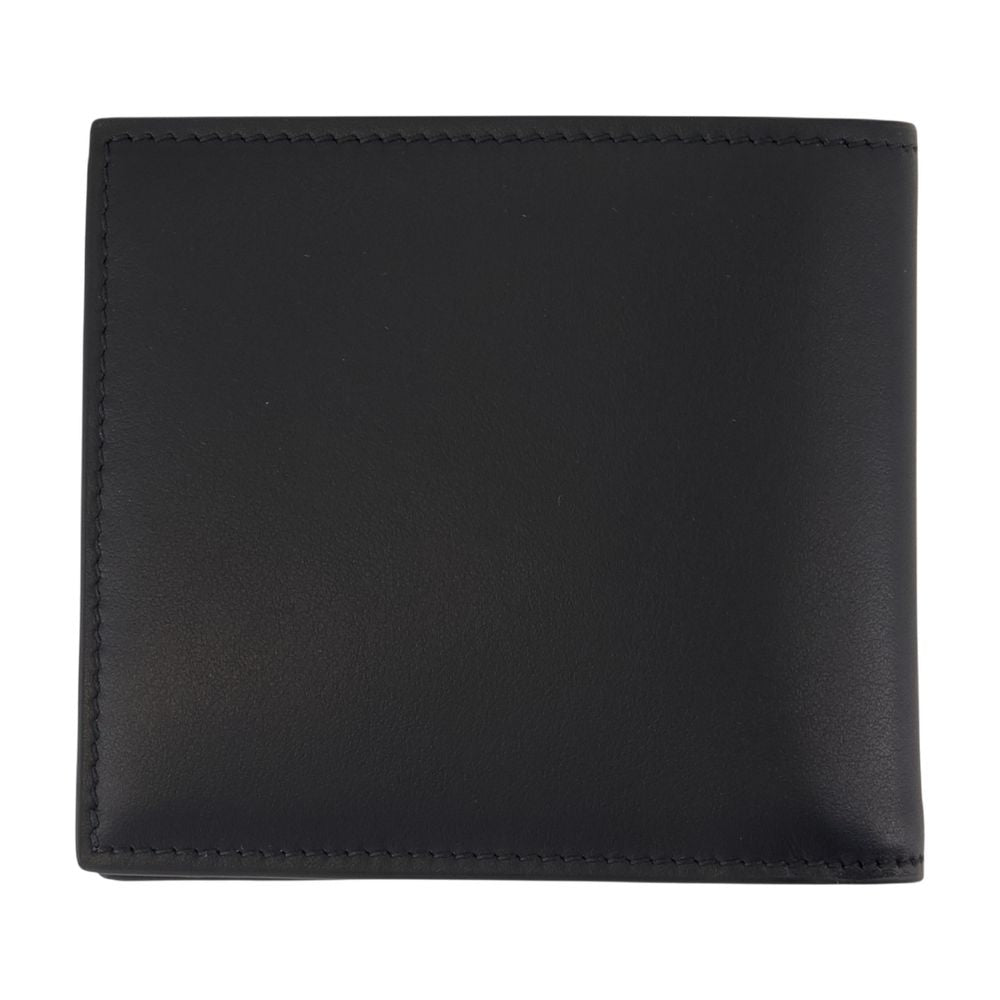 Alexander McQueen Bifold Calfskin Card Case — Black