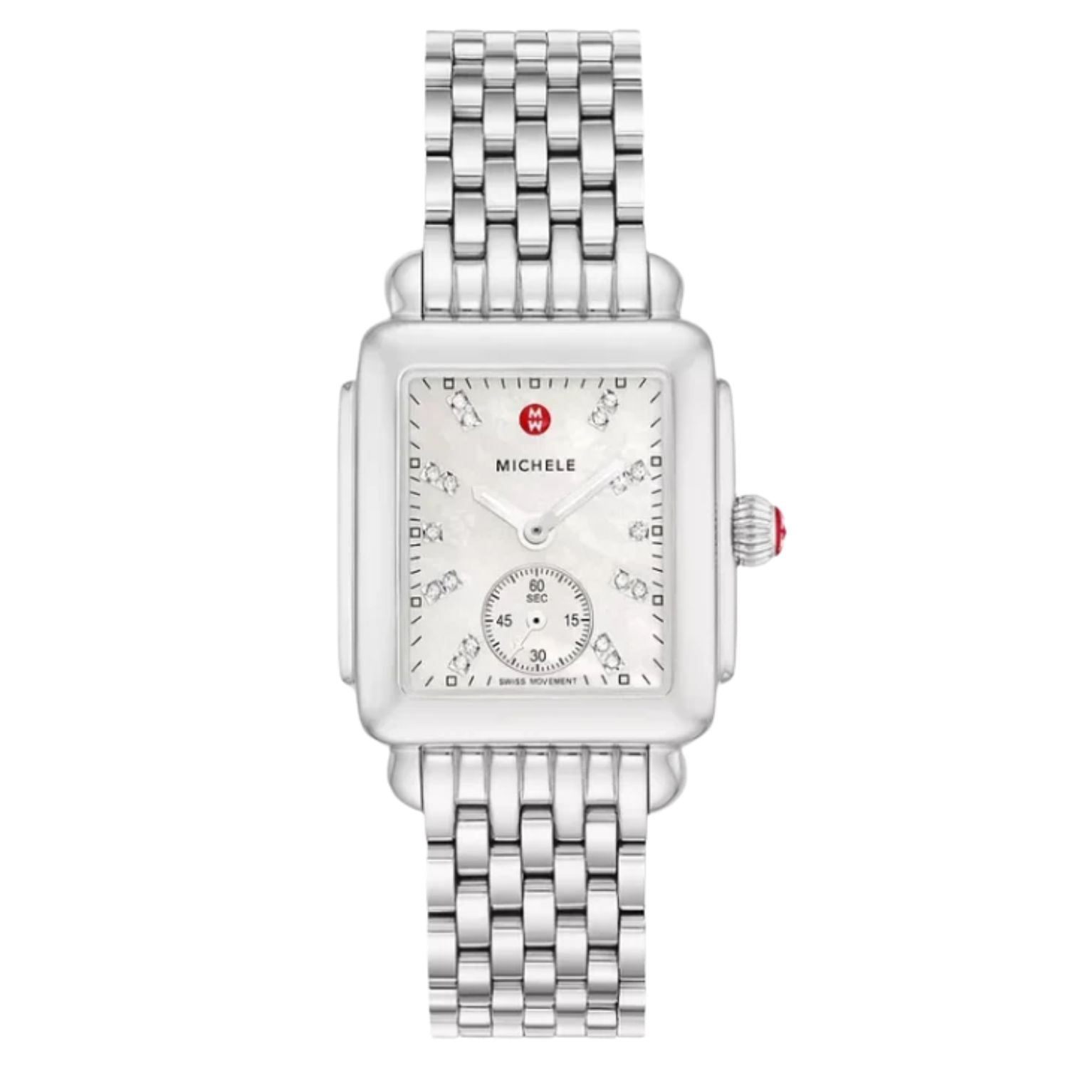 Michele Stainless Steel Watch — White