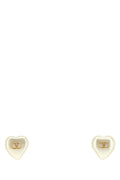 Valentino Garavani Coeur Royal Earrings — White