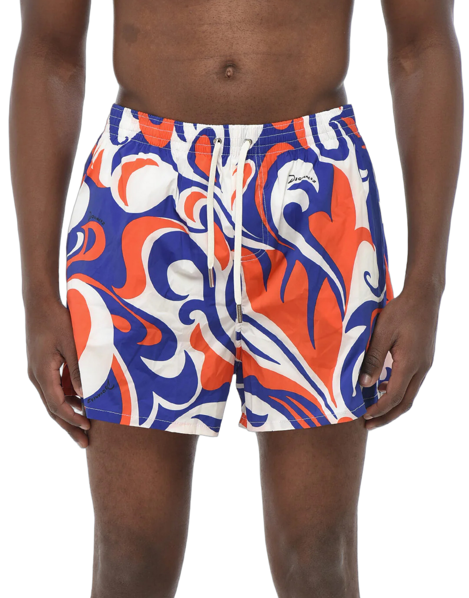 Dsquared2 Abstract Pattern Boxer Swim Shorts — Multicolor