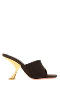 Amina Muaddi Taylor Mule — Brown