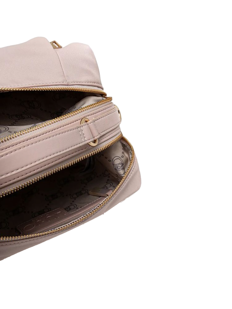 Liu Jo Polyester Satchel Bag — Beige