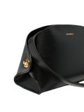 Bolso de hombro de piel serraje de becerro Coccinelle - Negro