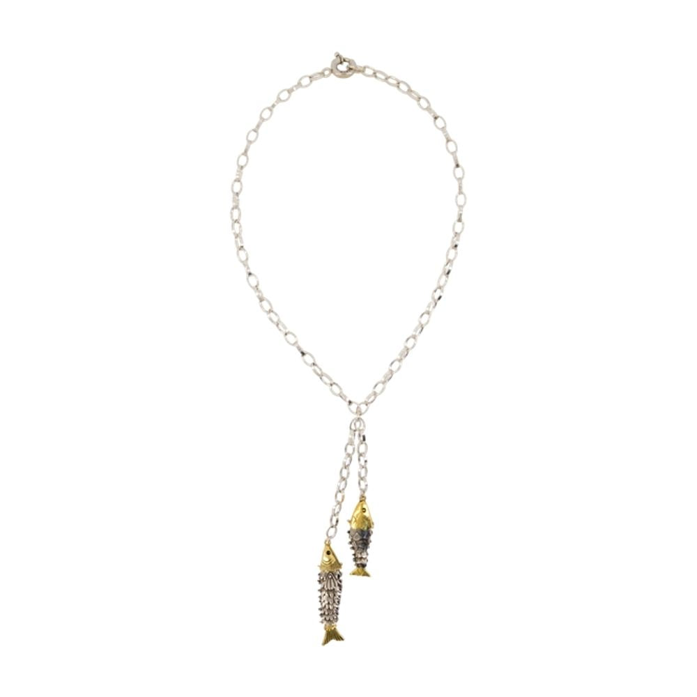 Isabel Marant Fish Charm Necklace — Gold