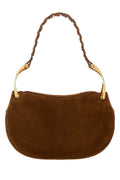 Alexander McQueen Suede Shoulder Bag — Brown