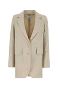 Max Mara Virgin Wool Blazer — Beige