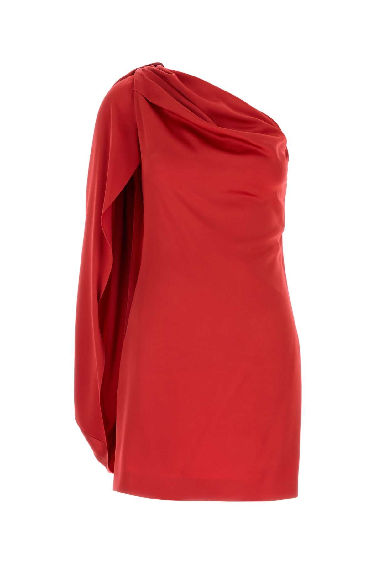 Stella McCartney Satin Dress — Red