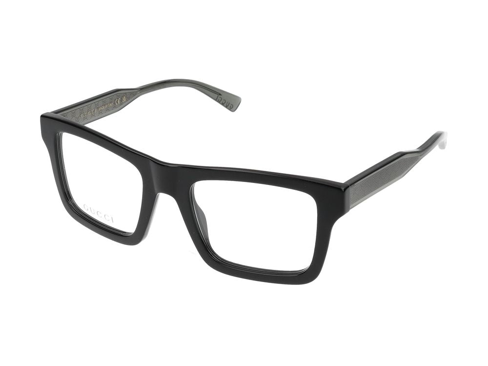 Gucci GG2070O Acetate Square Frame Eyeglasses — Black