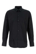 Dolce & Gabbana Button-Front Cotton Shirt — Black