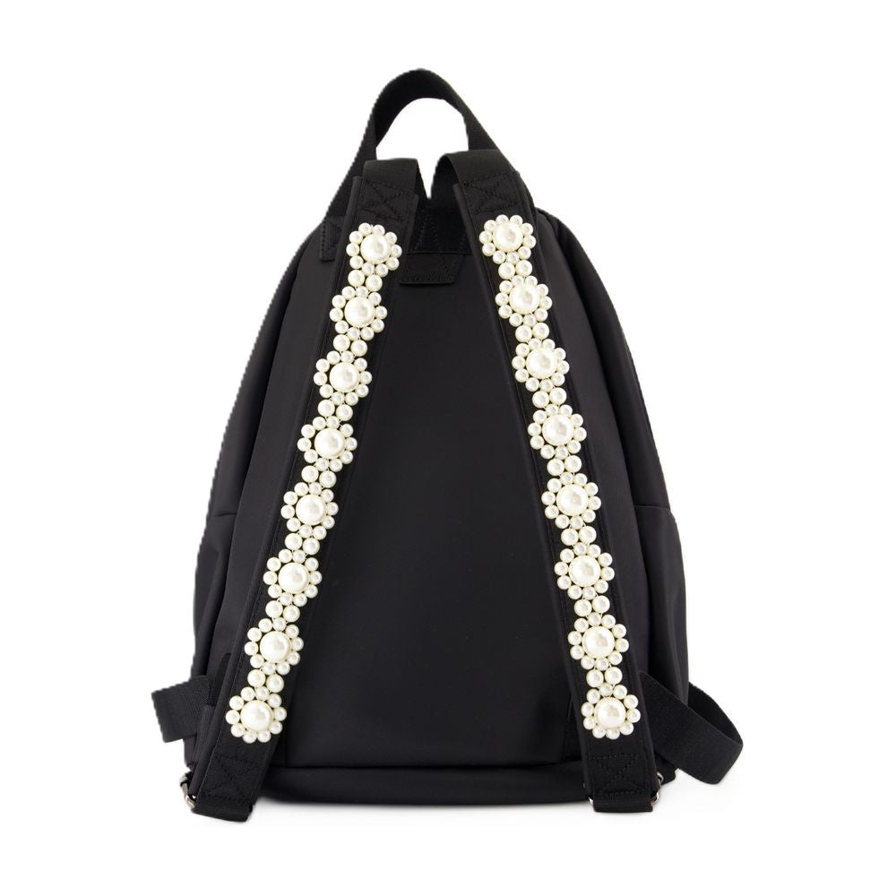 Simone Rocha Bow Front Backpack — Black