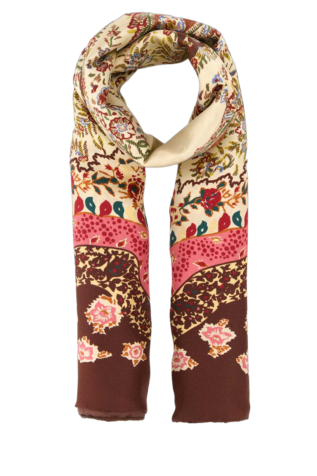 Valentino Garavani Silk Printed Foulard Scarf — Multicolor
