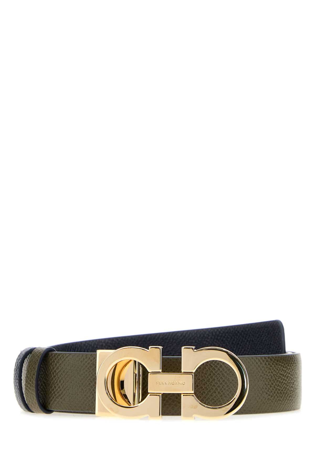 Ferragamo Newolinewnav Belt — Green