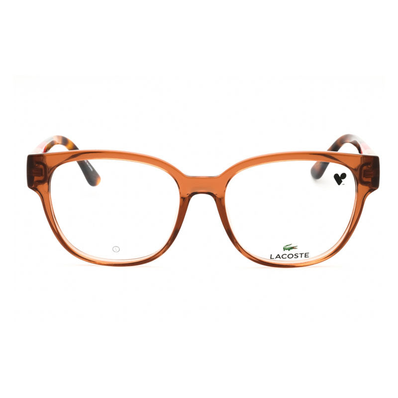 Lacoste L2953232 Round Full Rim Eyeglasses — Brown