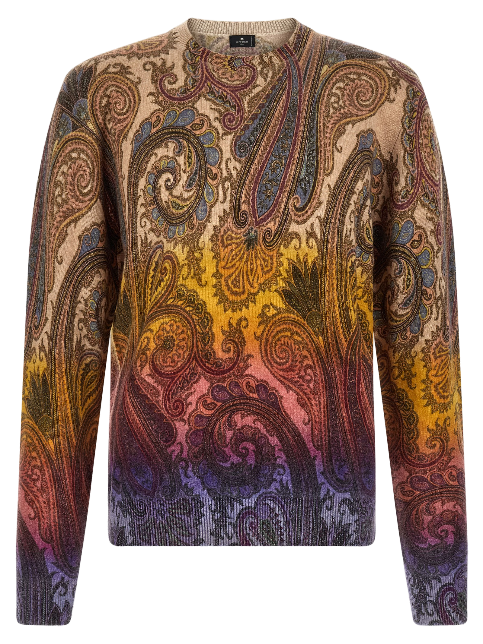 Etro Paisley Wool Sweater — Multicolor