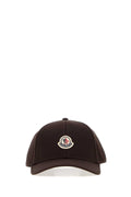 Moncler BASEBALL Logo-Embroidered Cotton Baseball Cap — Brown