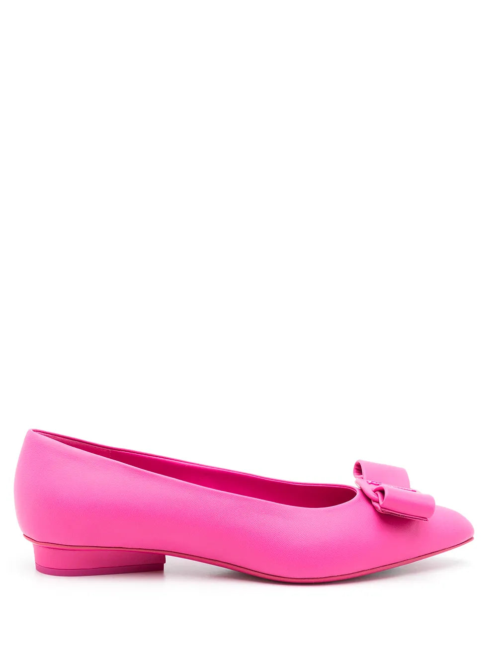 Ferragamo Viva Ballerina Flat — Pink