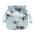Ganni Floral-Printed Synthetic Pouch — Blue