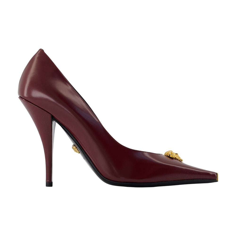 Versace T.105 Pump — Burgundy