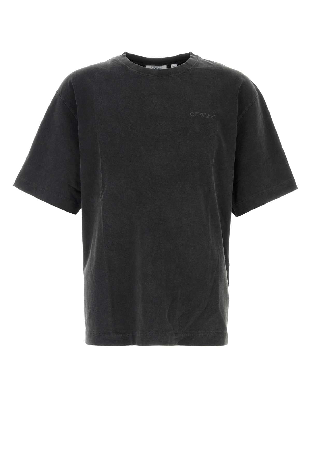 Off-White Vintage Cotton T-Shirt — Black