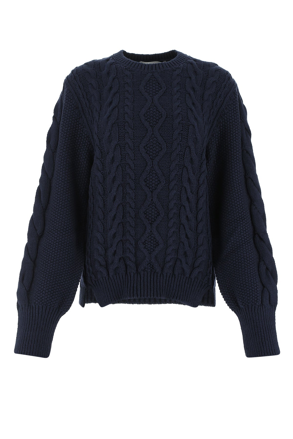 Stella McCartney Cable-Knit Sweater — Navy