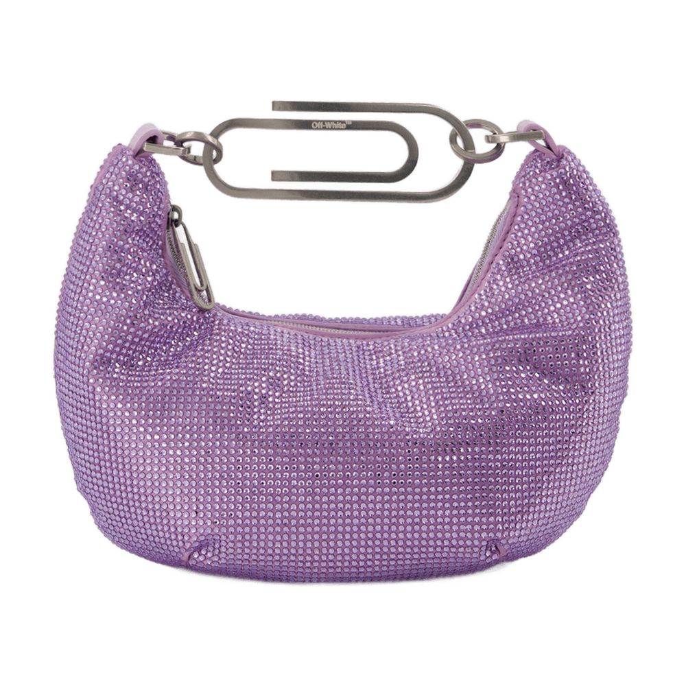 Off-White Binder Clip 20 Top Handle Bag — Purple