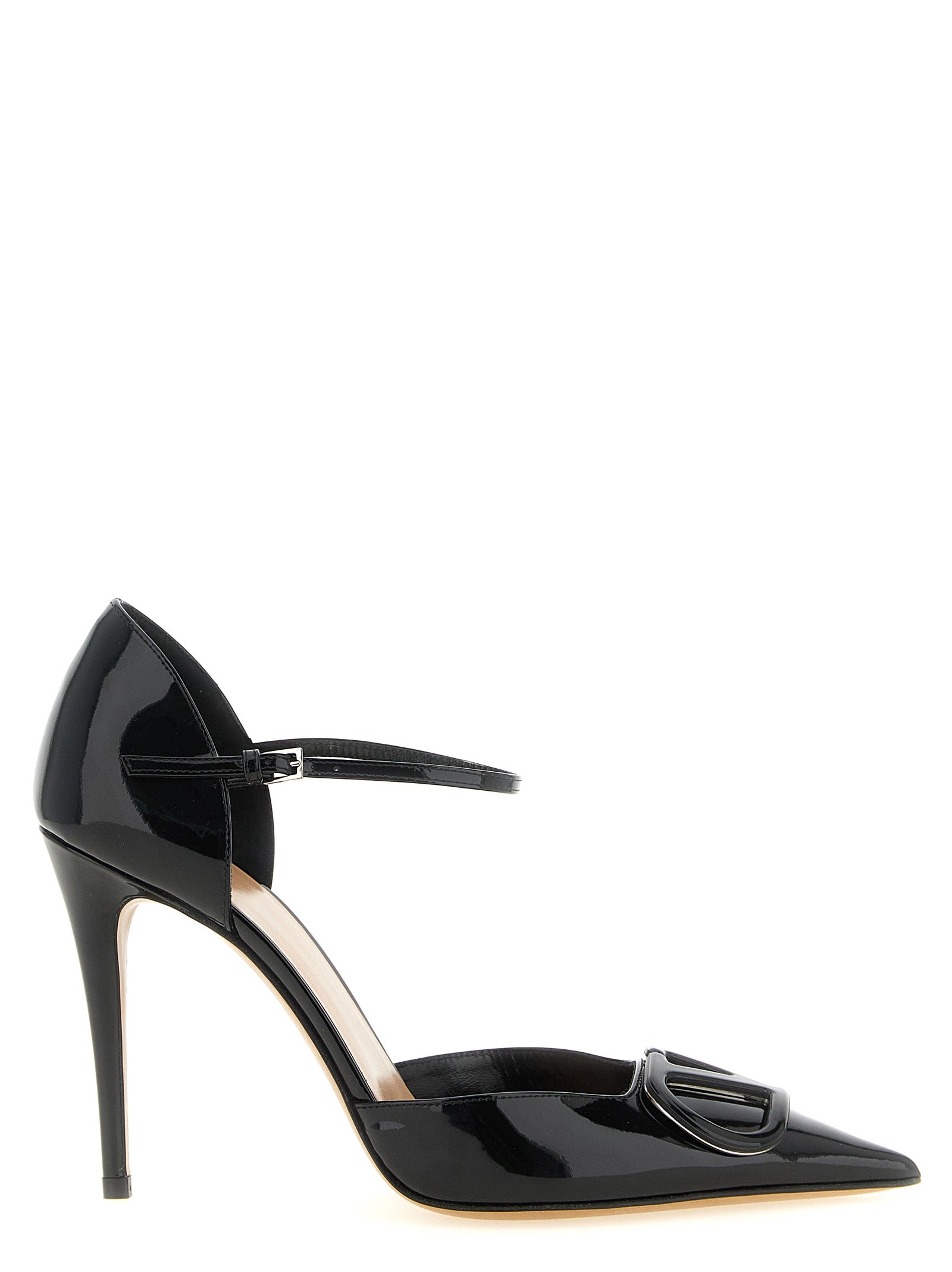 Valentino Garavani Patent Calfskin Pump — Black