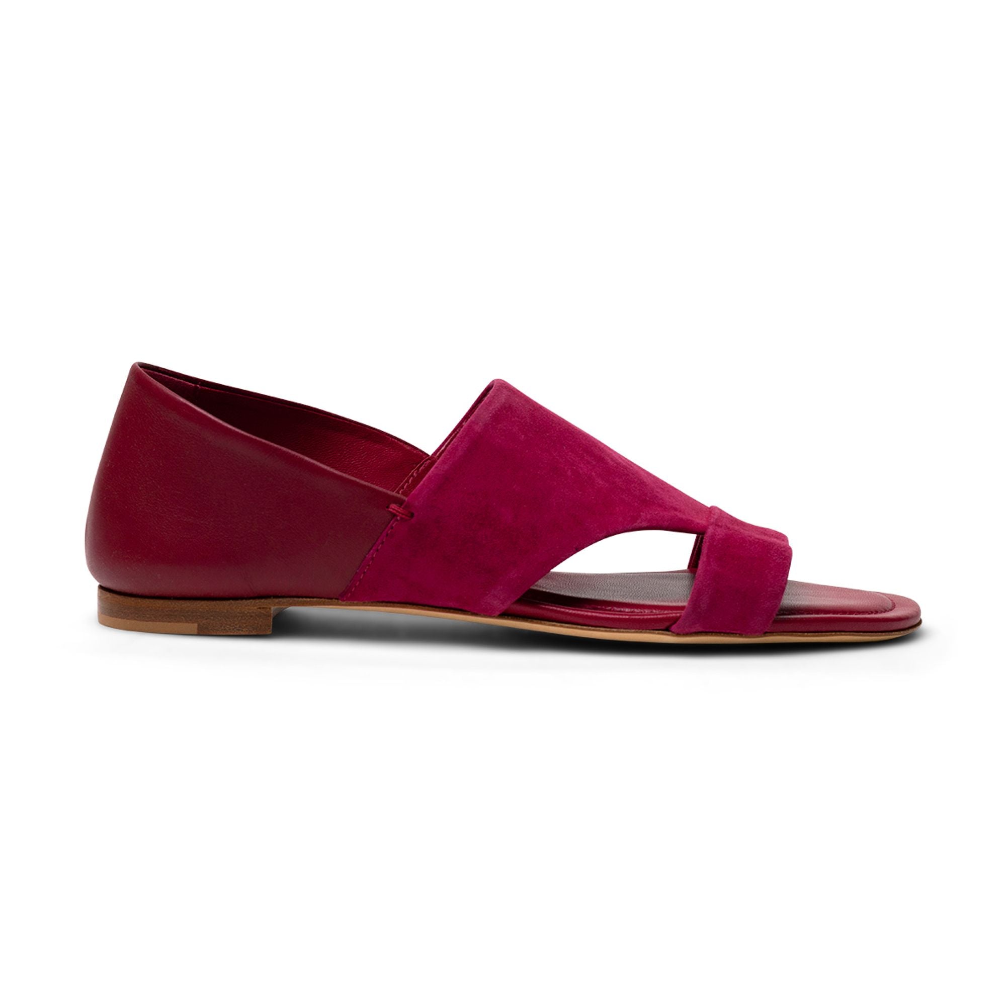 Tod's Cut-Out Leather Flat — Pink
