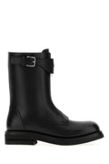 Alexander McQueen Calf Leather Boot — Black