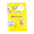 Balenciaga Lambskin Passport Holder Card Case — Yellow