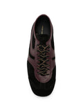 Dries Van Noten Suede Bicolor Sneaker — Black