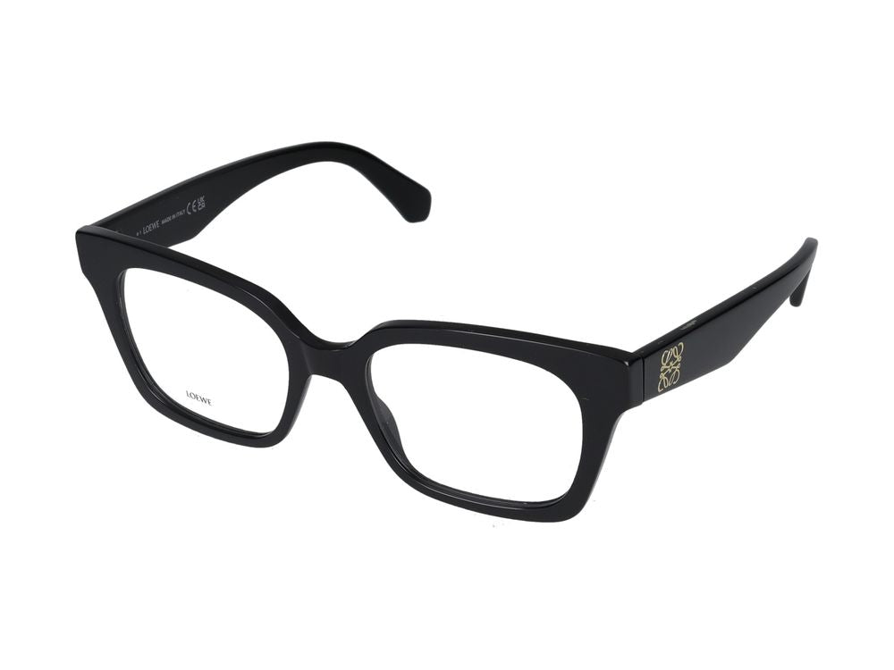 Loewe LW50115I Square-Frame Acetate Eyeglasses — Black