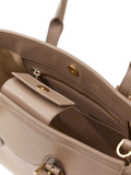 Guess Sofia Medium Satchel Shoulder Bag — Taupe