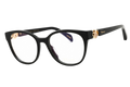 Chopard VCH356S0700 Gold-Logo Acetate Eyeglasses — Black
