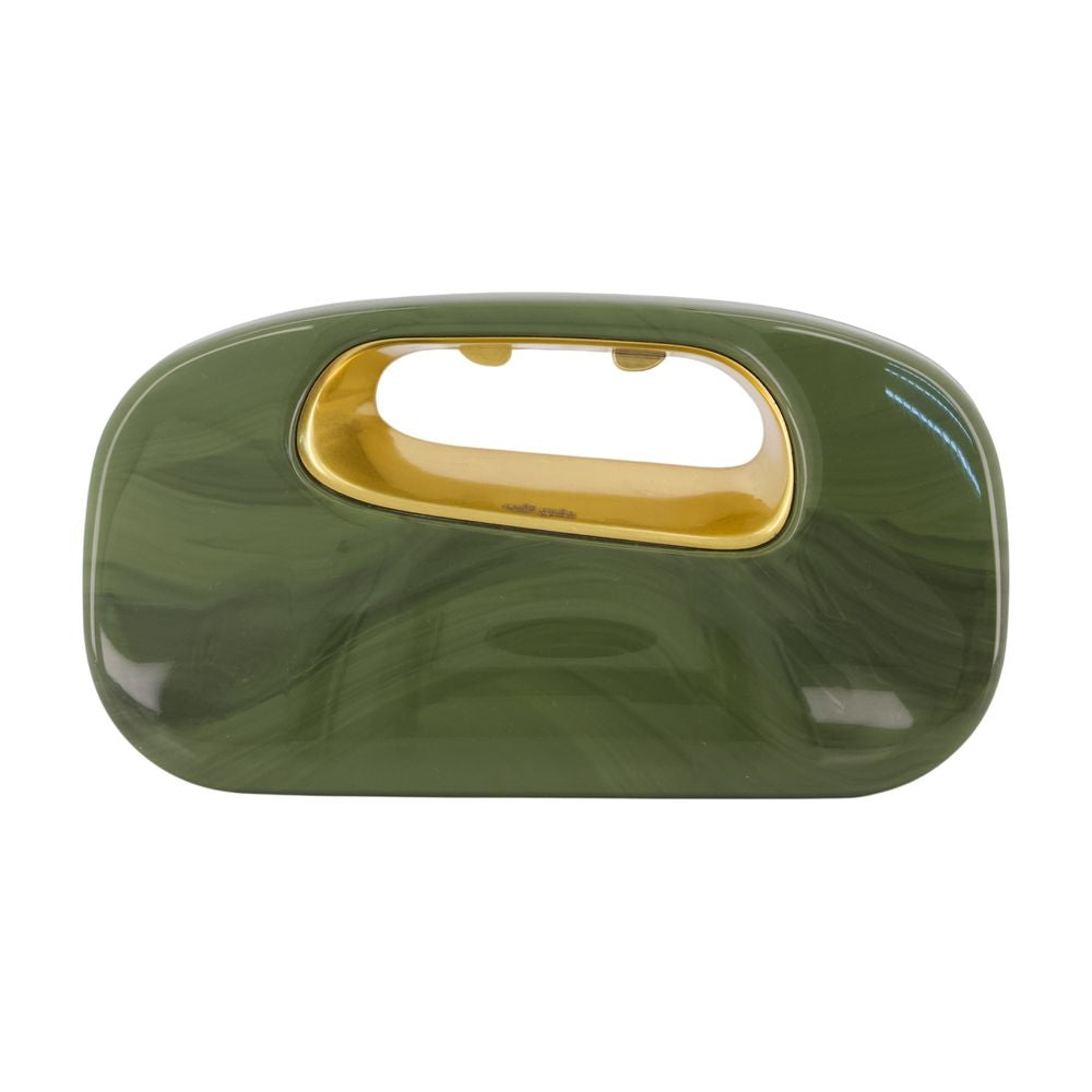 Cult Gaia Amara Clutch — Green