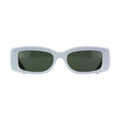 Gucci GG1528S004 Acetate Rectangle Sunglasses — Blue